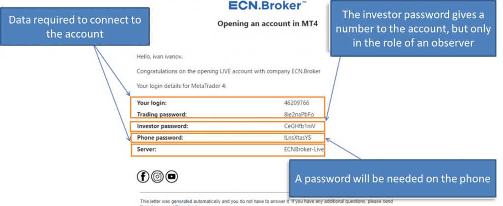 ECN.Broker: registration and login 5